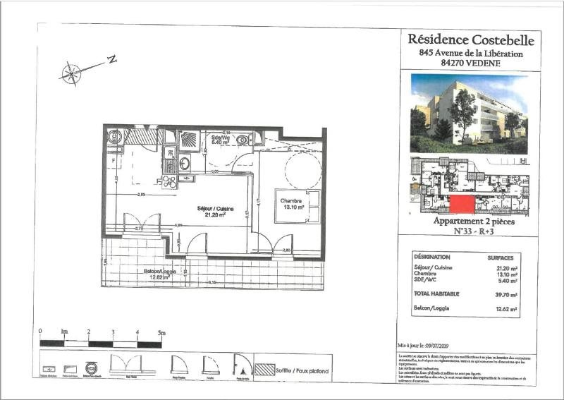 Appartement à louer, 39m², Vedène