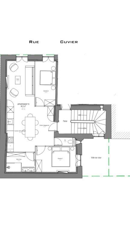 Appartement à vendre, 62m², Lyon 6ème