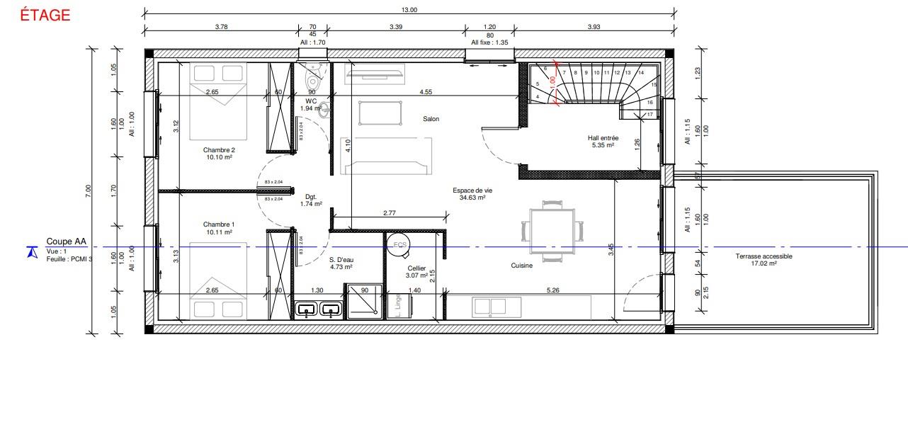 Appartement à vendre, 66m², Perpignan