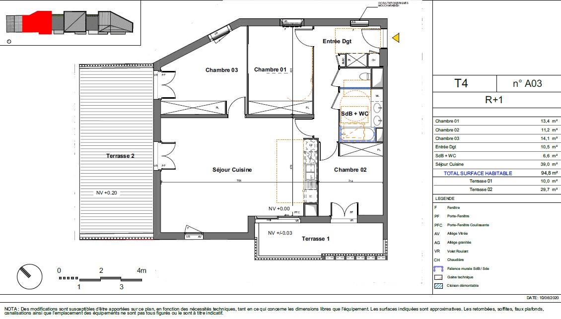 Appartement à vendre, 94m², Bordeaux