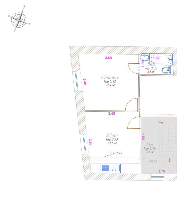 Appartement à vendre, 27m², La Ville-du-Bois