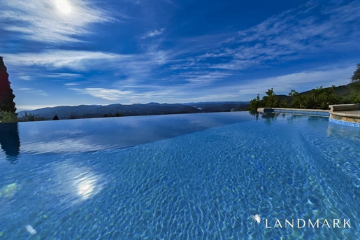 Sea And Lake View, Short Walk To The Village Of Cabris, With Infinity Pool