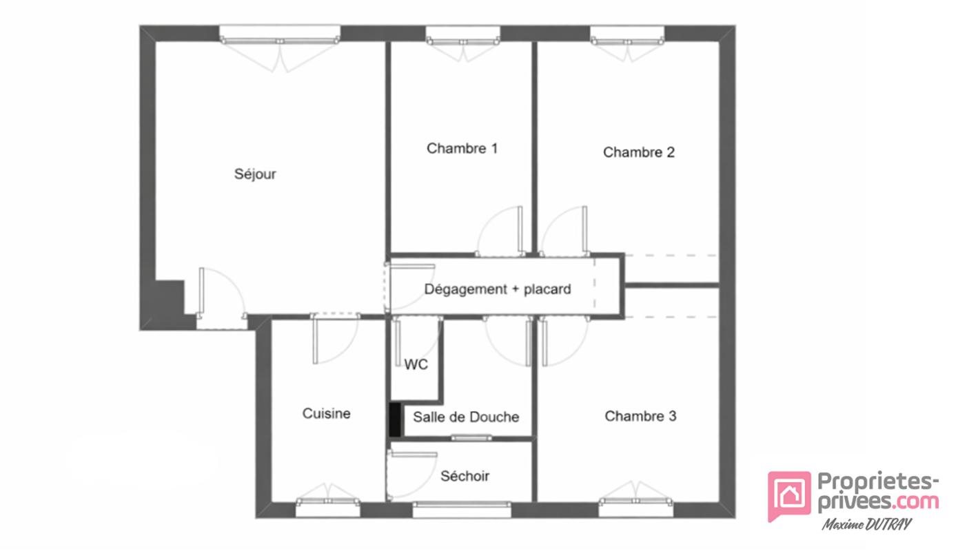 Appartement à vendre, 70m², Château-Renault