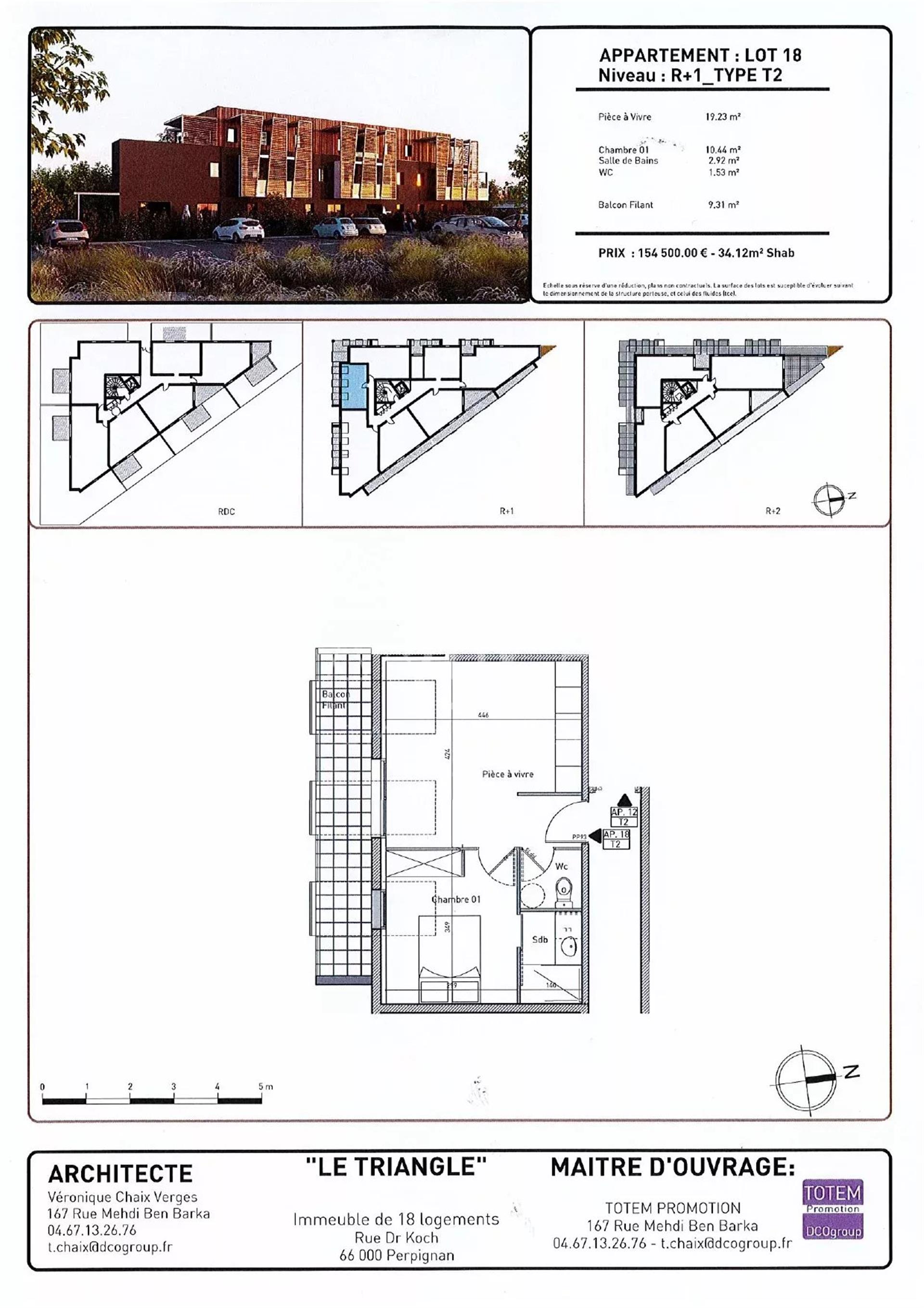 Appartement à vendre, 34m², Perpignan