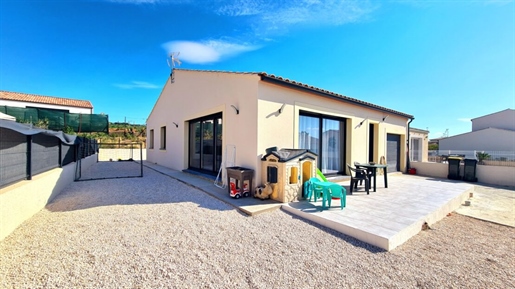 Nieuwbouw gelijkvloerse villa met 115 m² woonoppervlak, 3 slaapkamers op een perceel van 402 m², aa