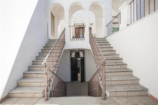 18Th-Century palazzo wing in Oria, with extraordinary panoramic terraces and a boutique B&B-ready la