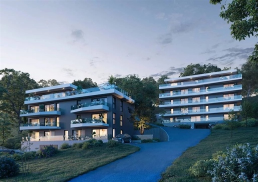 Belles prestations pour cette nouvelle résidence située sur Evian avec une vue agréable sur le lac l