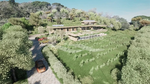 Building plot with granted permission to build a stunning sea view villa