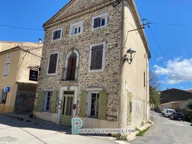 Wine bar/detached house with garden in popular Aude village