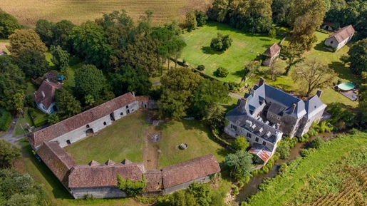 12Th Century 10 Bedroom Chateau with guest house, annexe and numerous outbuildings to be renovated a