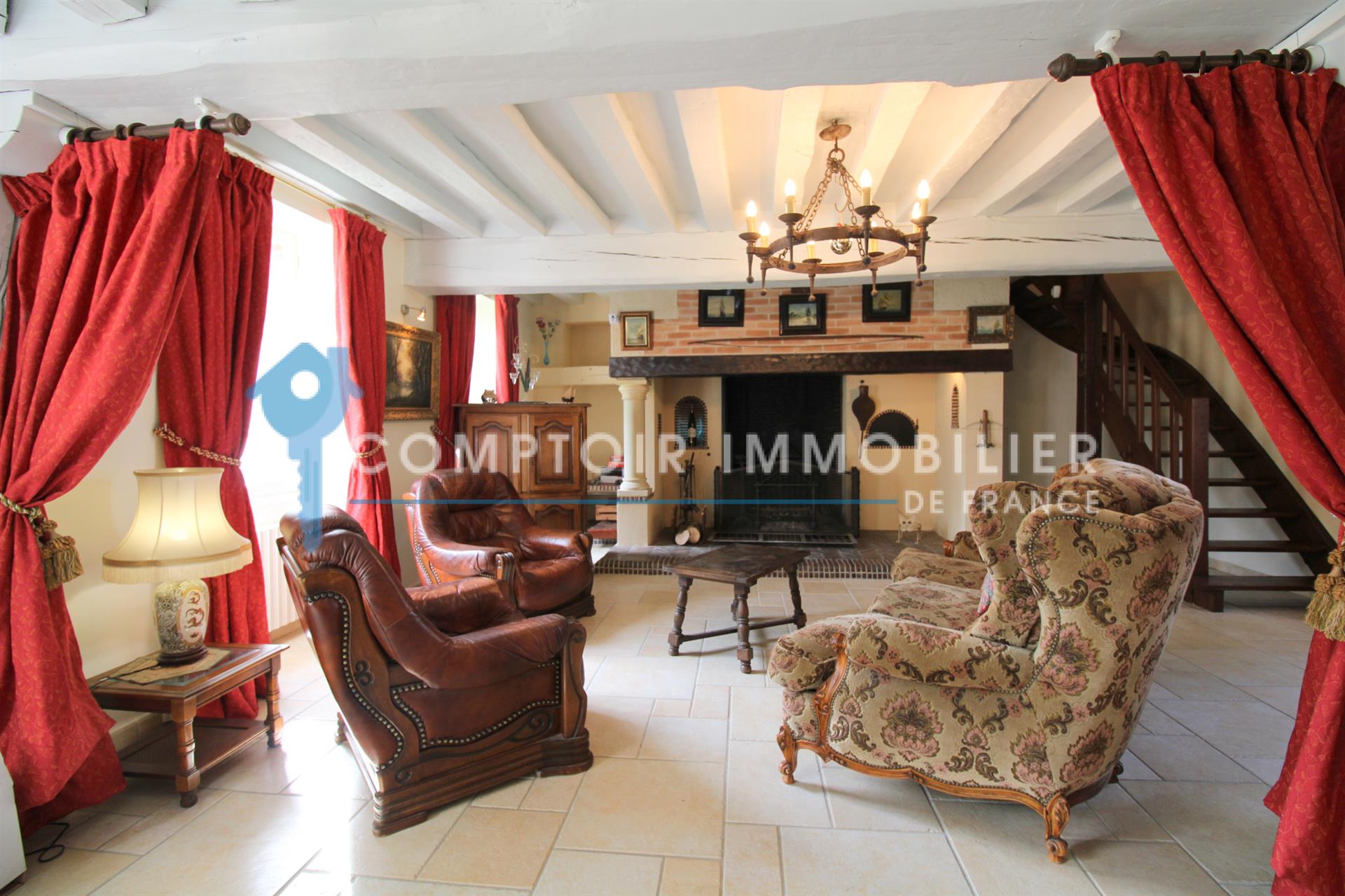 Dpt Eure (27) for sale Charming 17th century mill on 3.5 ha park on the edge of the river