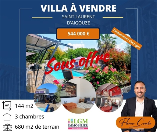 Villa de 144 m2 sur grand terrain