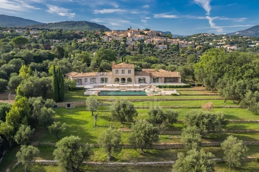 Châteauneuf de Grasse : Une Belle Villa avec piscine et vue panoramique