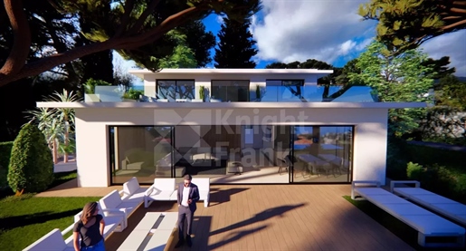 Roquebrune Cap Martin - Contemporary villa project with open sea view.