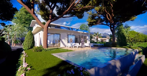 Roquebrune Cap Martin - Contemporary villa project with open sea view.