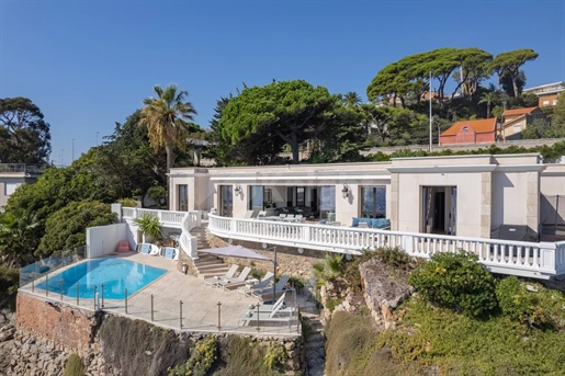 Cannes Palm Beach - Unique waterfront villa with swimming pool and direct access to the sea