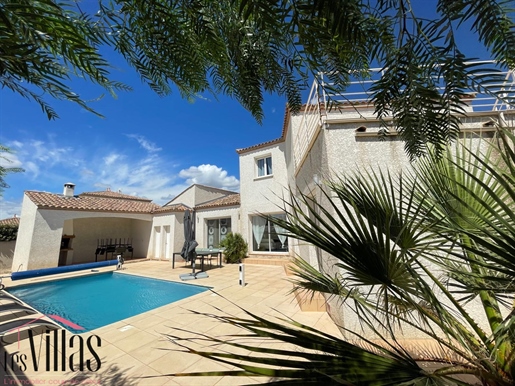 15 minutes from Béziers, bright villa of 150 m2, 4 bedrooms