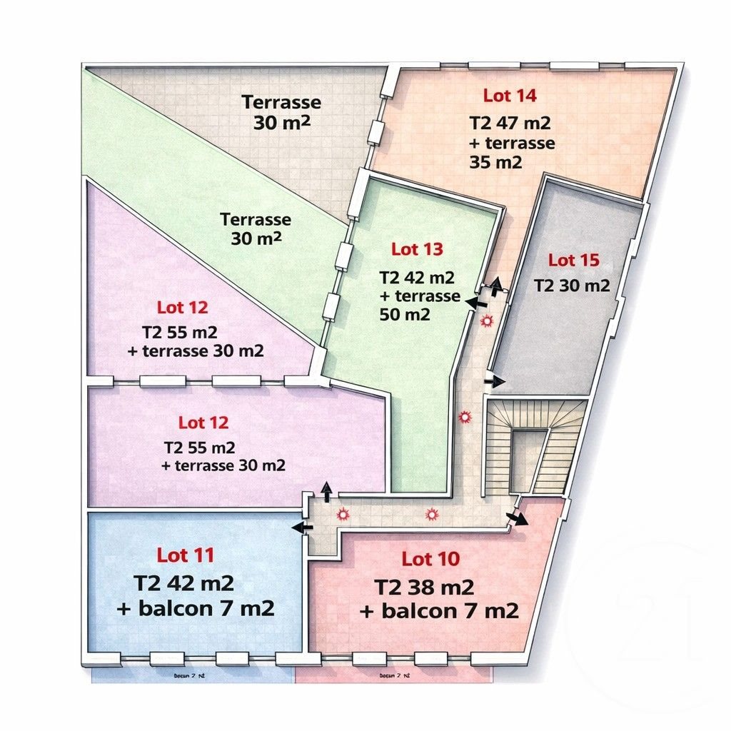 Appartement à vendre, 38m², Trets