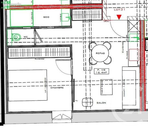 Appartement à vendre, 36m², Saint-Etienne