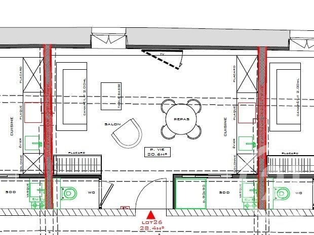 Appartement à vendre, 29m², Saint-Etienne