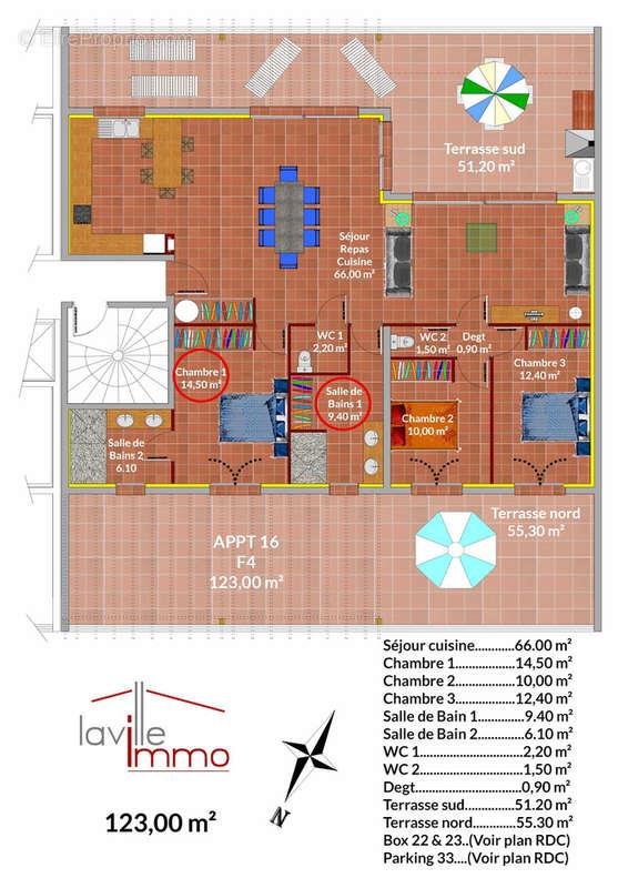 Appartement à vendre, 123m², Perpignan