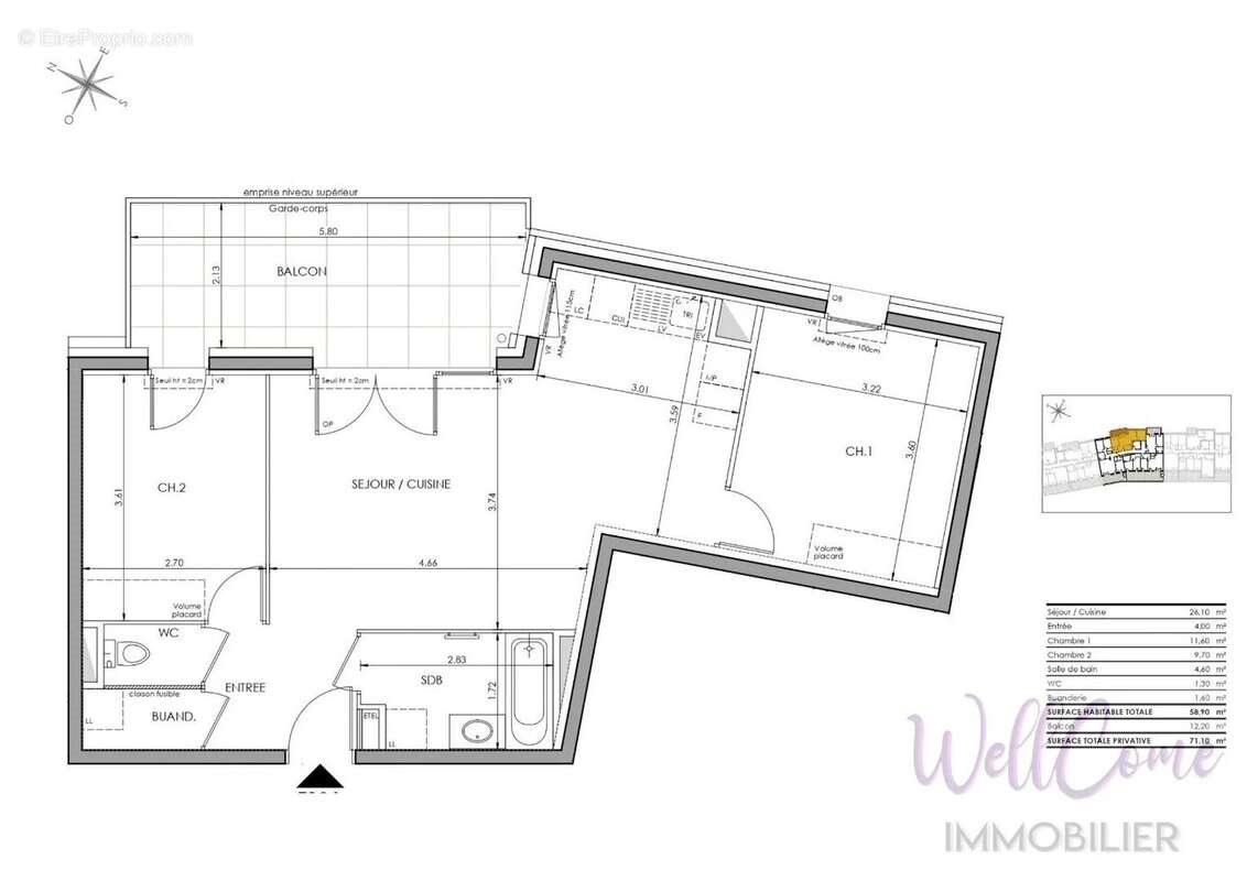 Appartement à vendre, 58m², La Ravoire