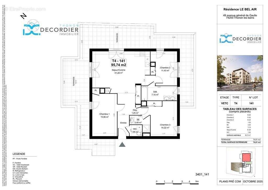 Appartement à vendre, 95m², Thonon-les-Bains