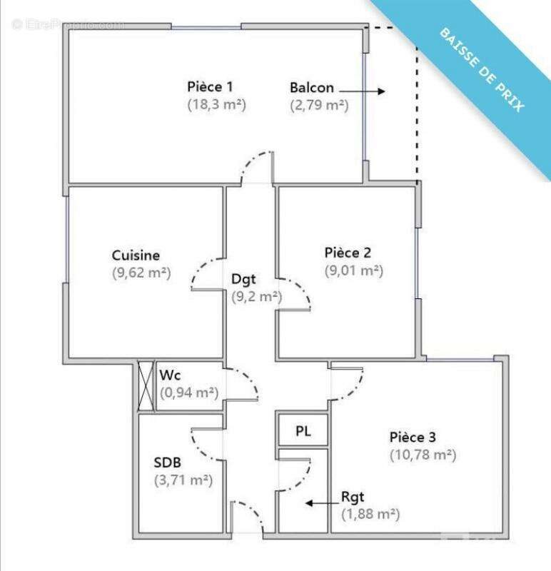 Appartement à vendre, 63m², Gundershoffen