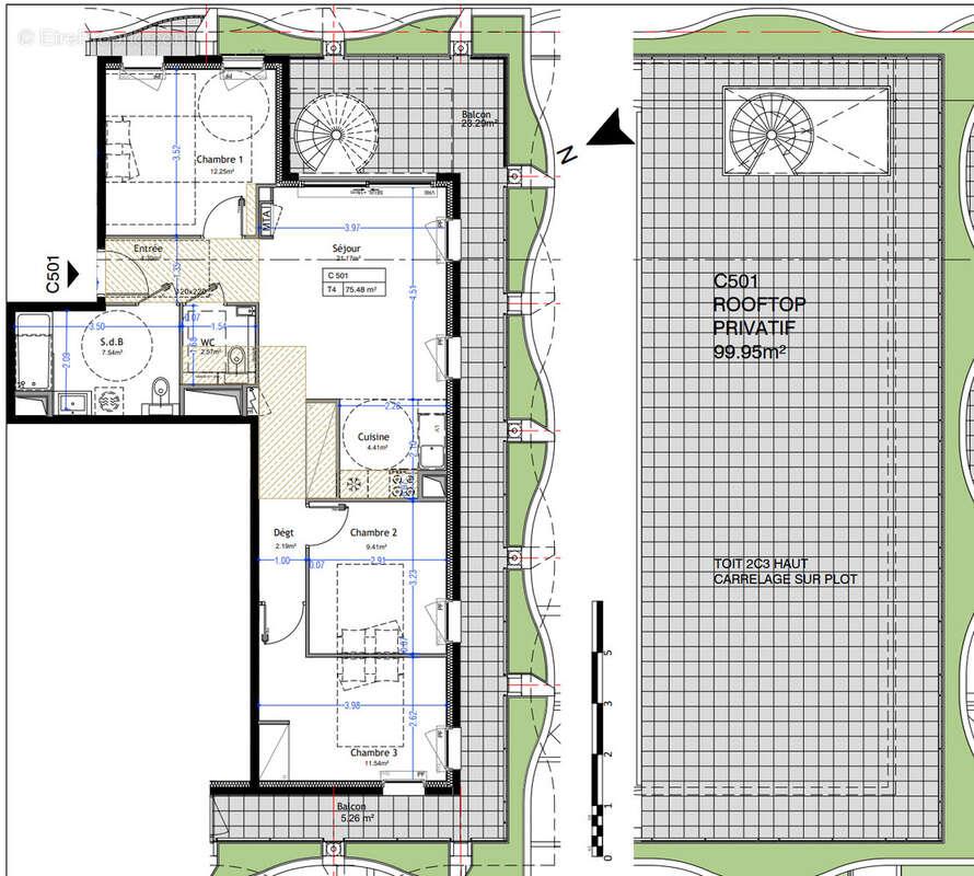 Appartement à vendre, 75m², Montpellier