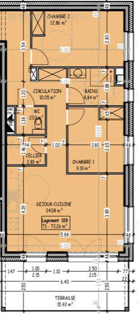 Appartement à vendre, 72m², Besançon
