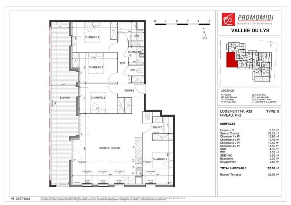 Appartement à vendre, 107m², Escalquens