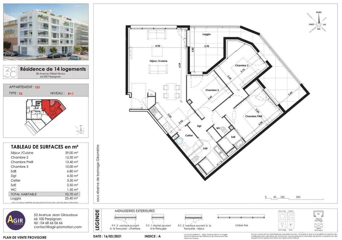 Appartement à vendre, 93m², Perpignan