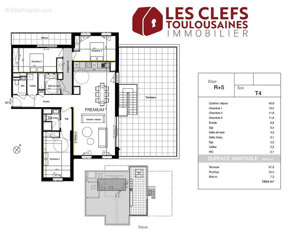 Appartement à vendre, 104m², Toulouse