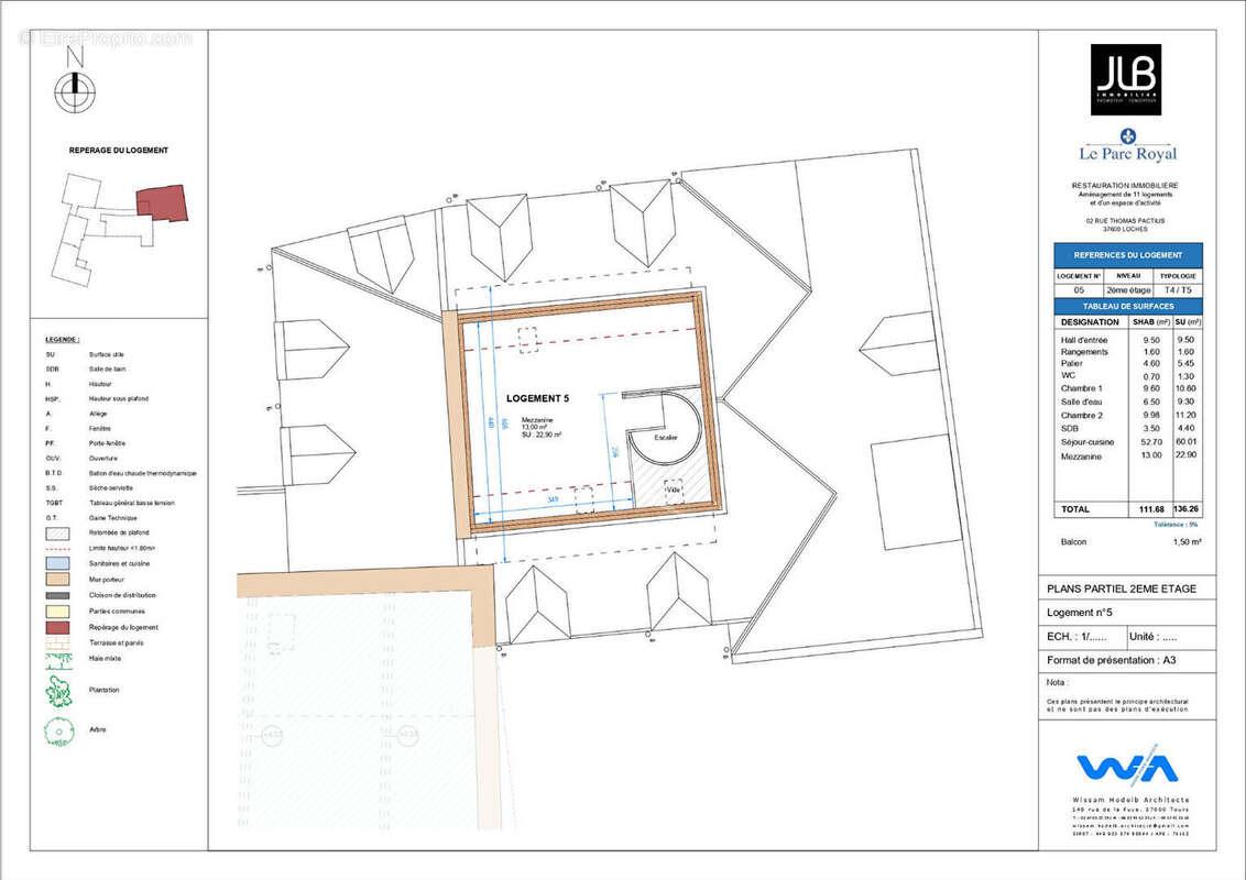 Appartement à vendre, 112m², Loches