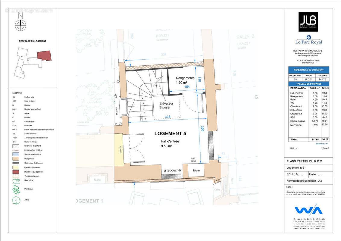 Appartement à vendre, 112m², Loches