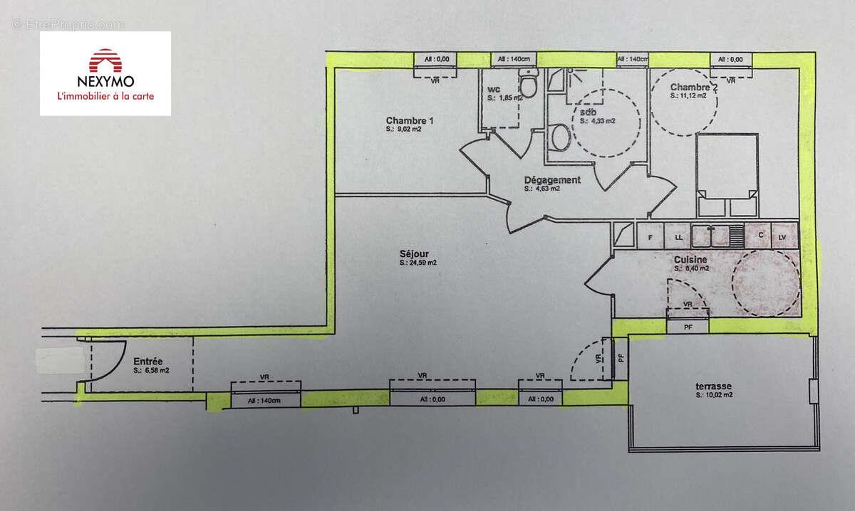 Appartement à vendre, 70m², Le Mans