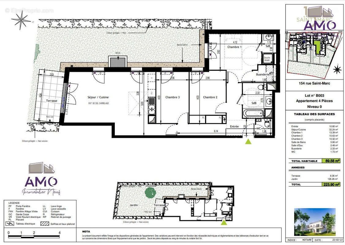 Appartement à vendre, 89m², Orléans