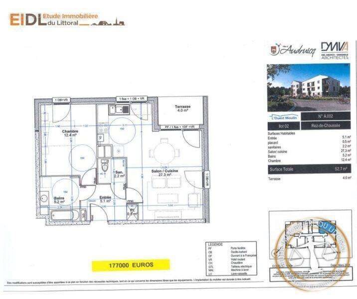 Appartement à vendre, 77m², Audruicq