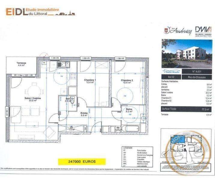 Appartement à vendre, 77m², Audruicq