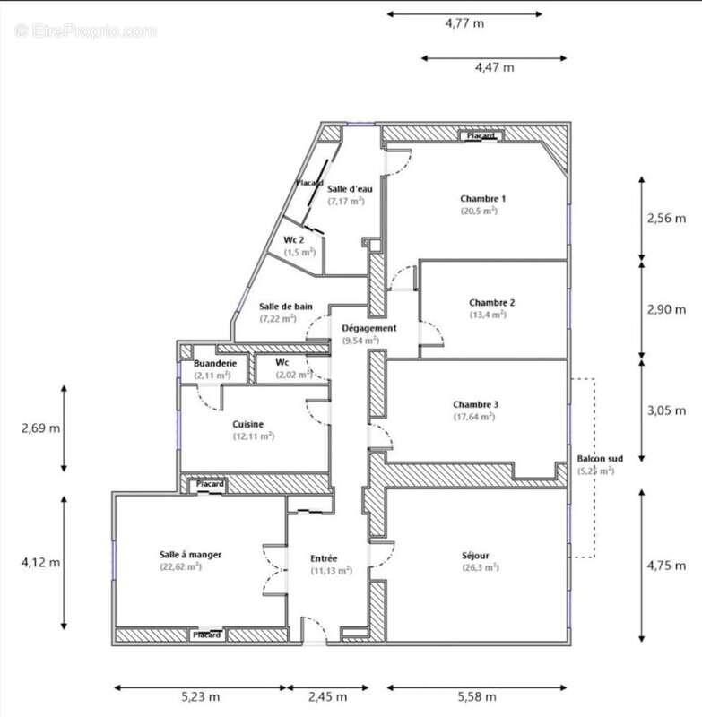 Appartement à vendre, 153m², Nice