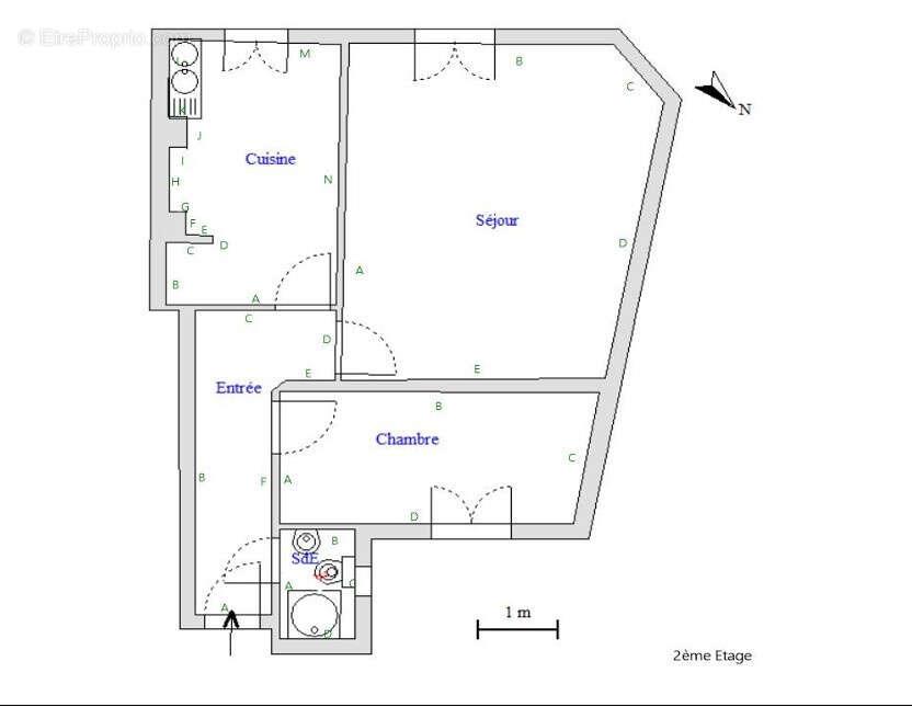 Appartement à vendre, 36m², Marseille 3ème