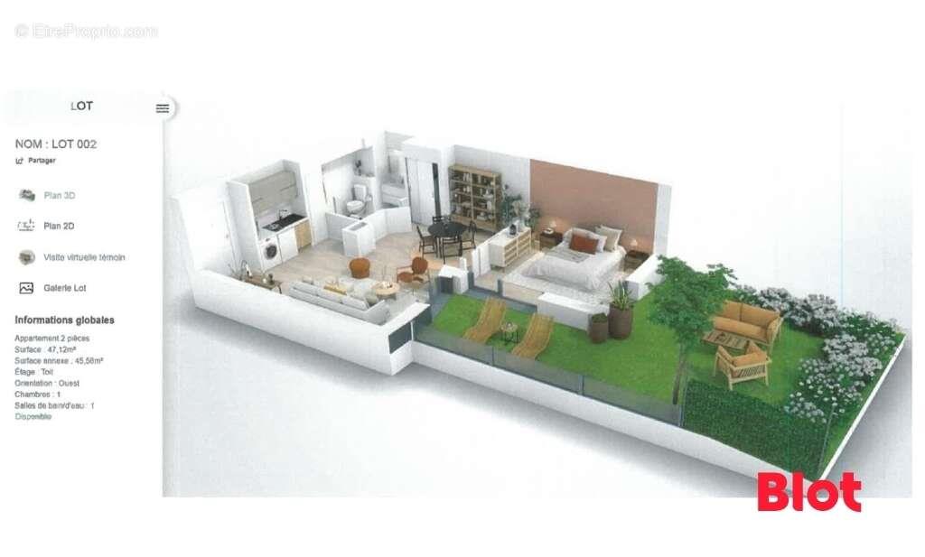 Appartement à vendre, 47m², Rennes