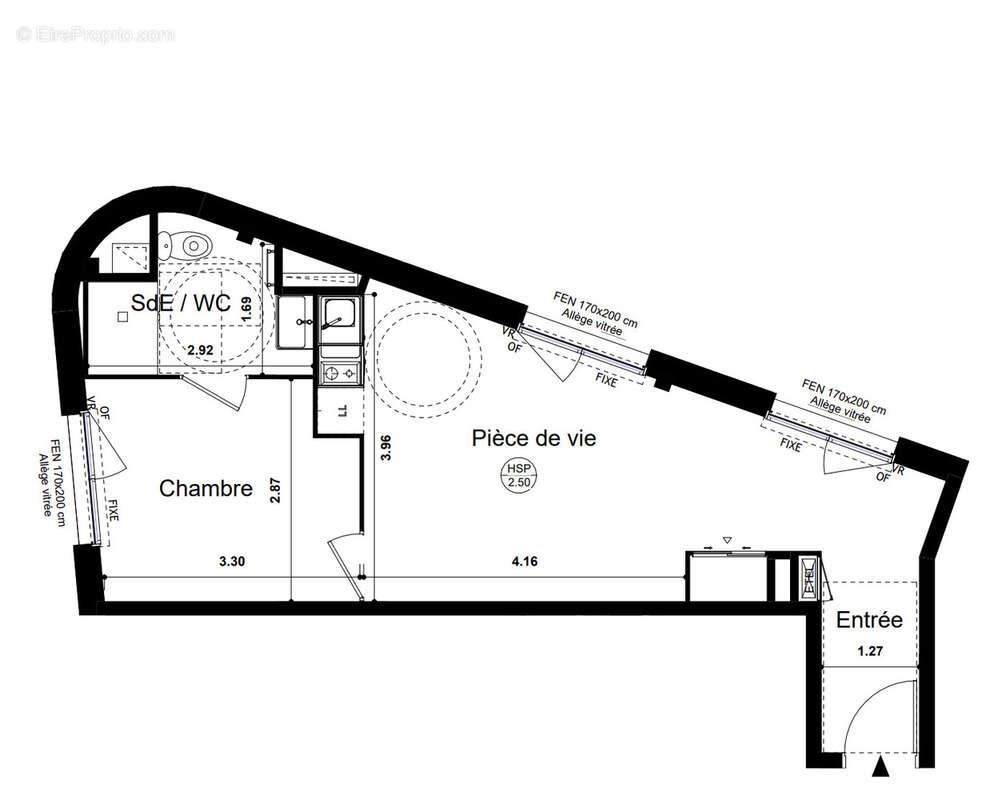 Appartement à vendre, 38m², Rennes