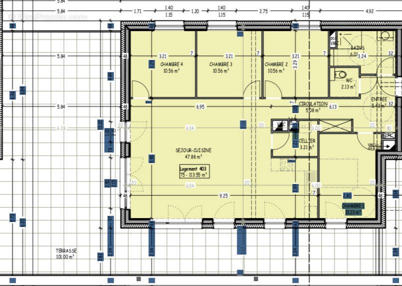 Appartement à vendre, 114m², Besançon