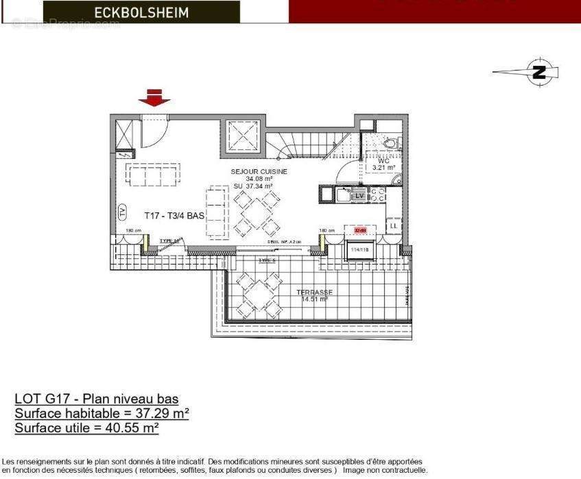 Appartement à vendre, 76m², Eckbolsheim
