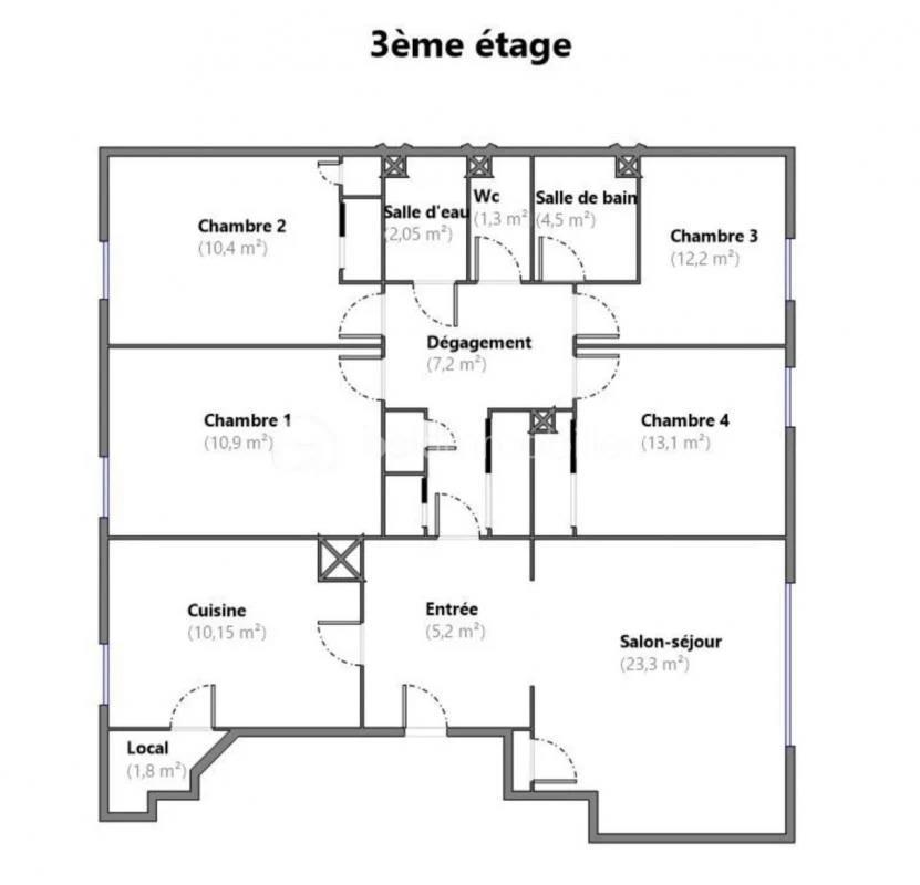 Appartement à vendre, 102m², Le Mans