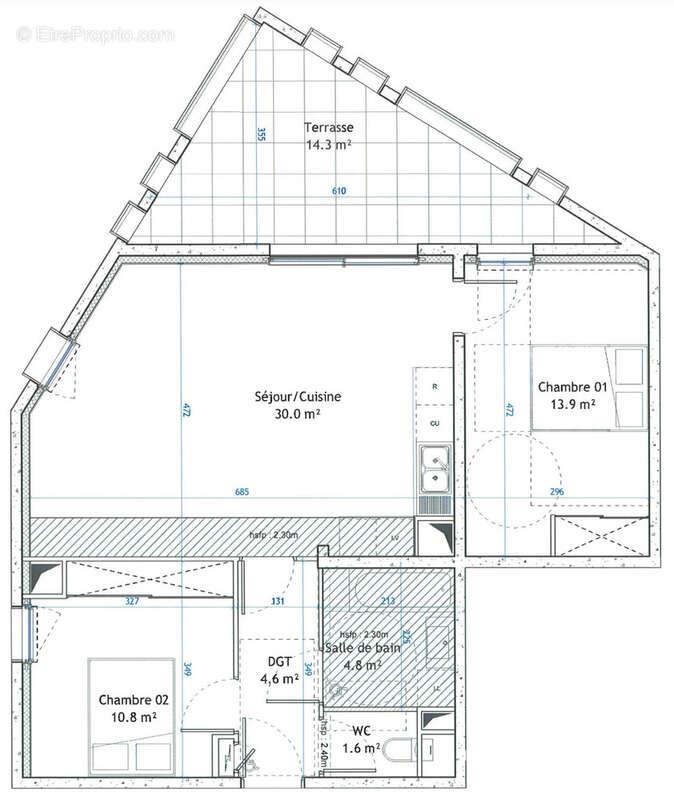 Appartement à vendre, 66m², Montpellier