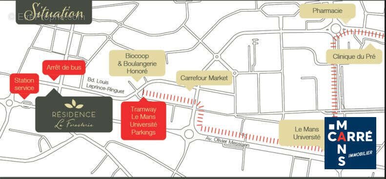 Appartement à vendre, 45m², Le Mans