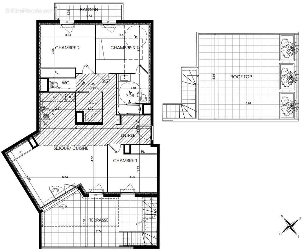 Appartement à vendre, 86m², Nîmes