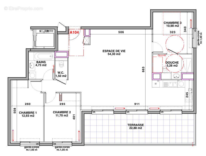 Appartement à vendre, 110m², Vaugneray